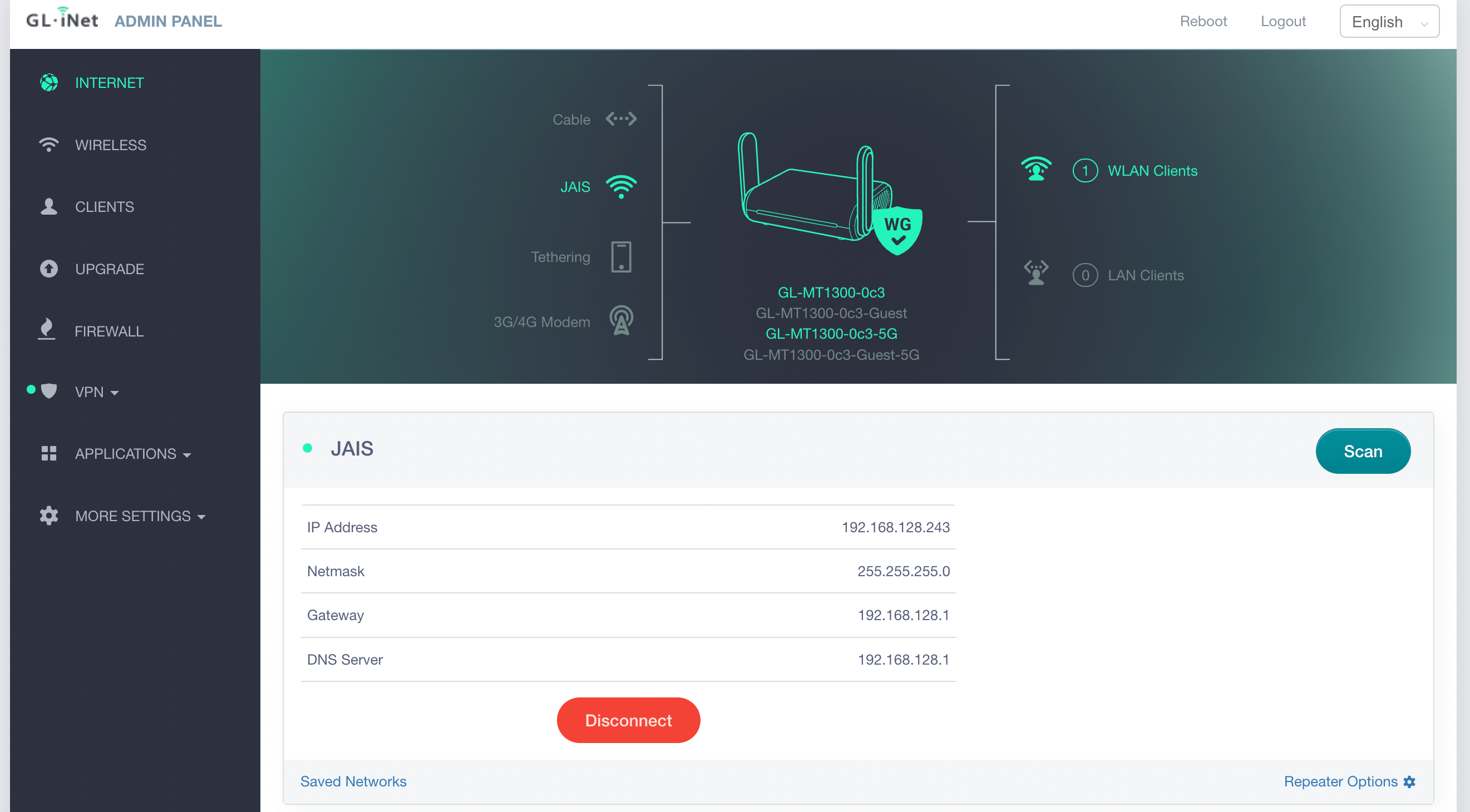 GL.iNet - wireguard