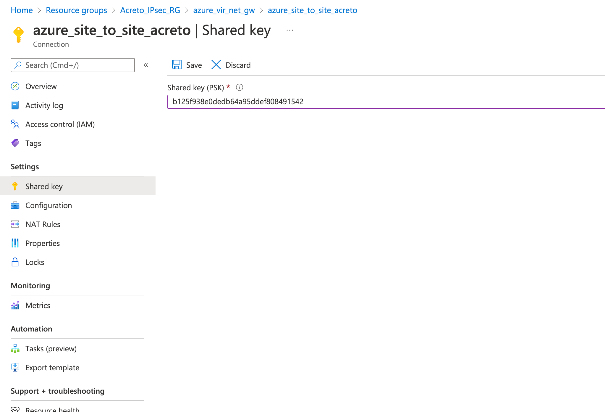 IPsec with Azure