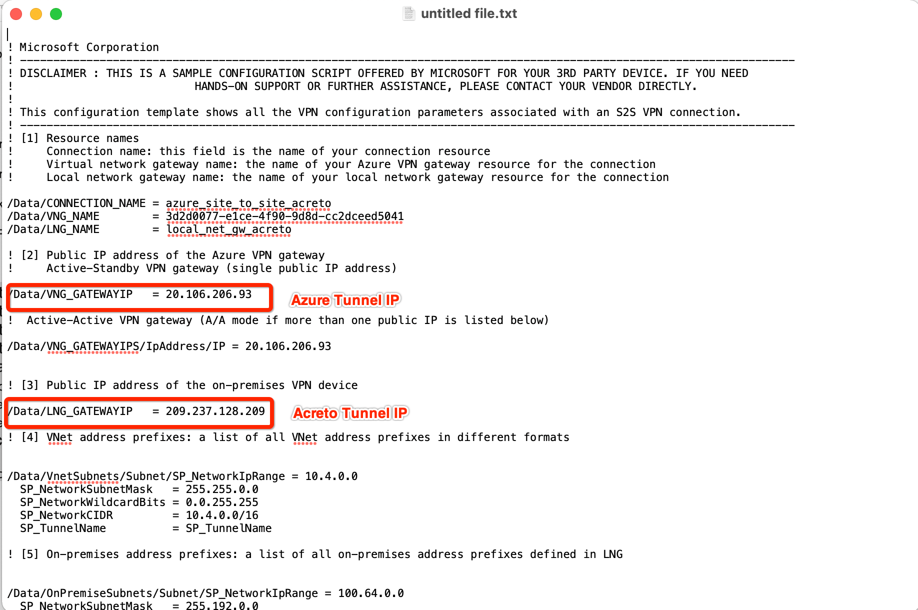 IPsec with Azure