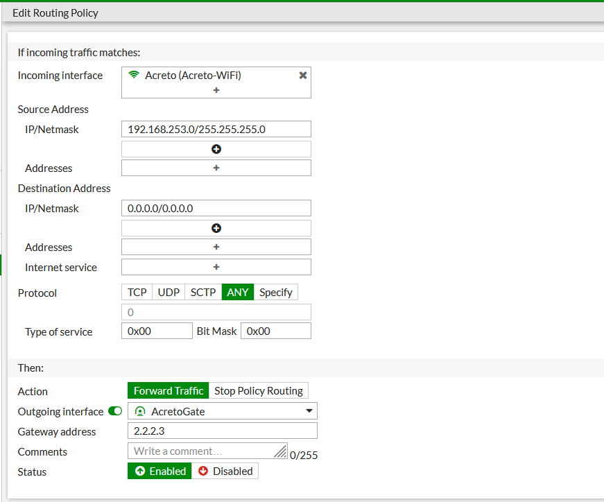 FortiGate - VPN list