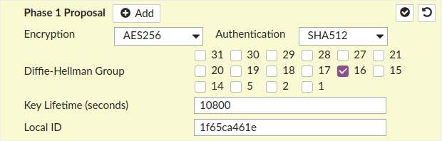 FortiGate - VPN list
