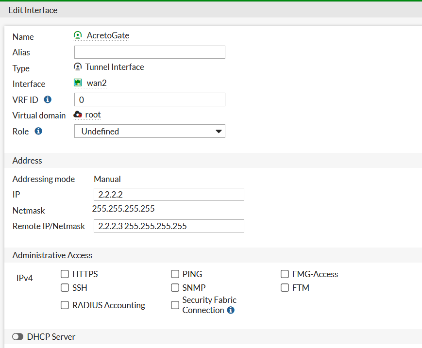 FortiGate - VPN list