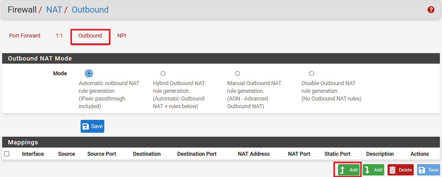 pfSense - ipsec - configuration
