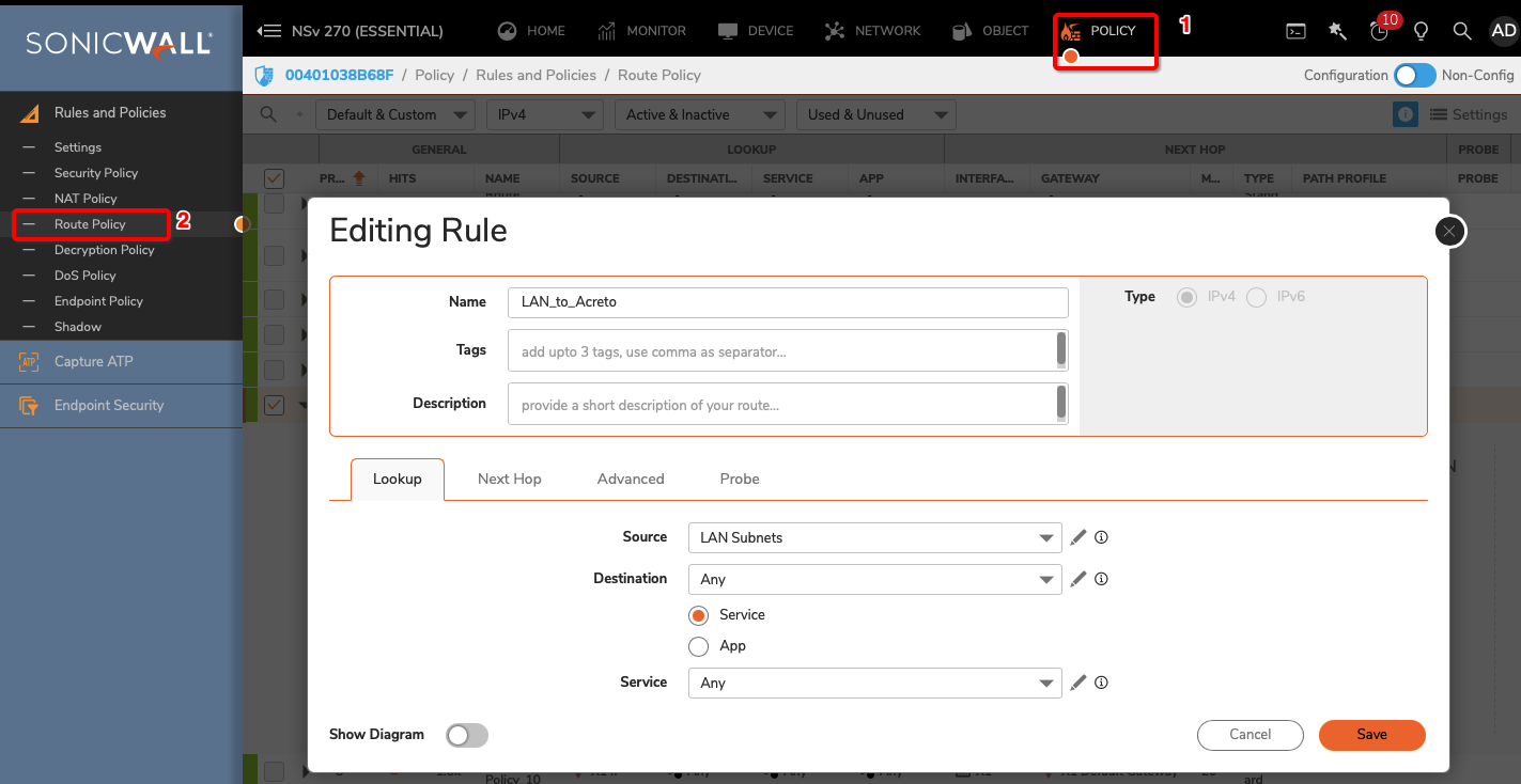 Sonicwall7.0 - ipsec - configuration