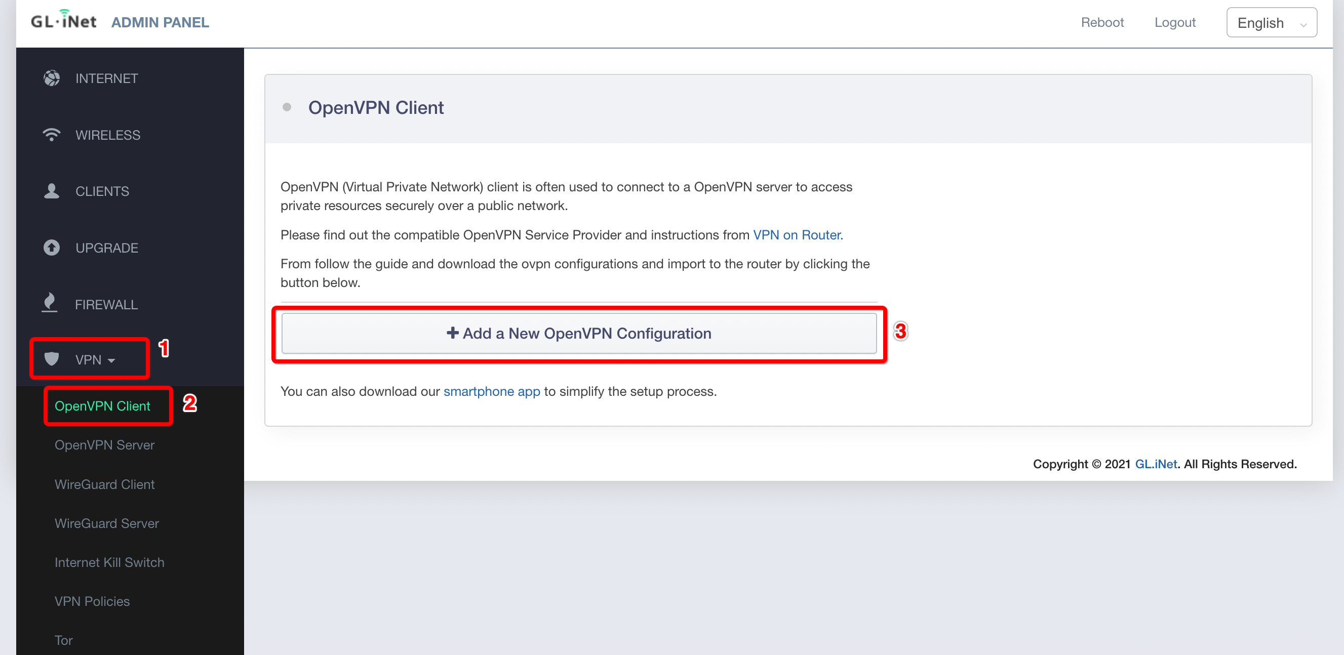 GL.iNet - openvpn